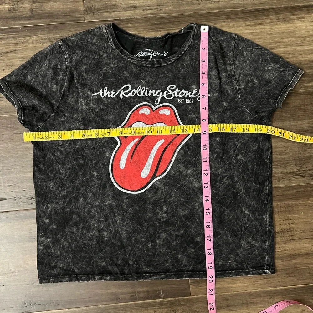 Official ladies black Rolling Stones concert T-shirt. Sz XL - Picture 4 of 5